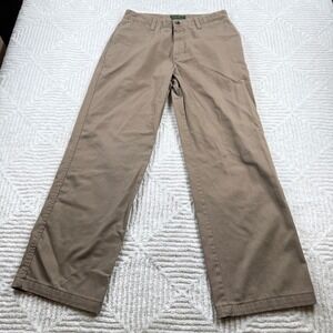 Eddie Bauer Pants Men's 30 Relaxed Fit Khaki Rugged Heritage Wrinkle Free Work